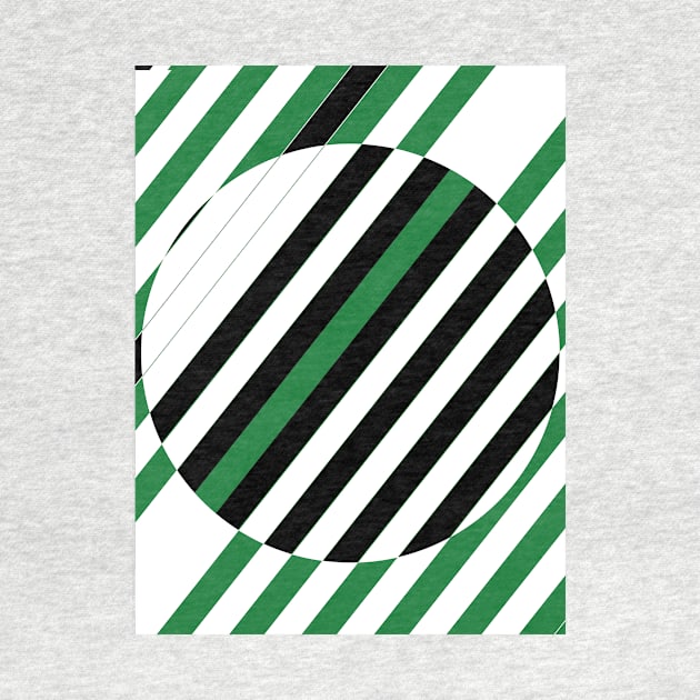 white and green pattern by Ruzzo